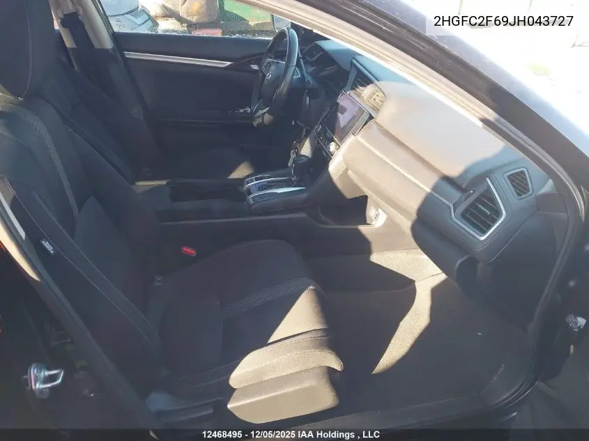 2HGFC2F69JH043727 2018 Honda Civic Lx
