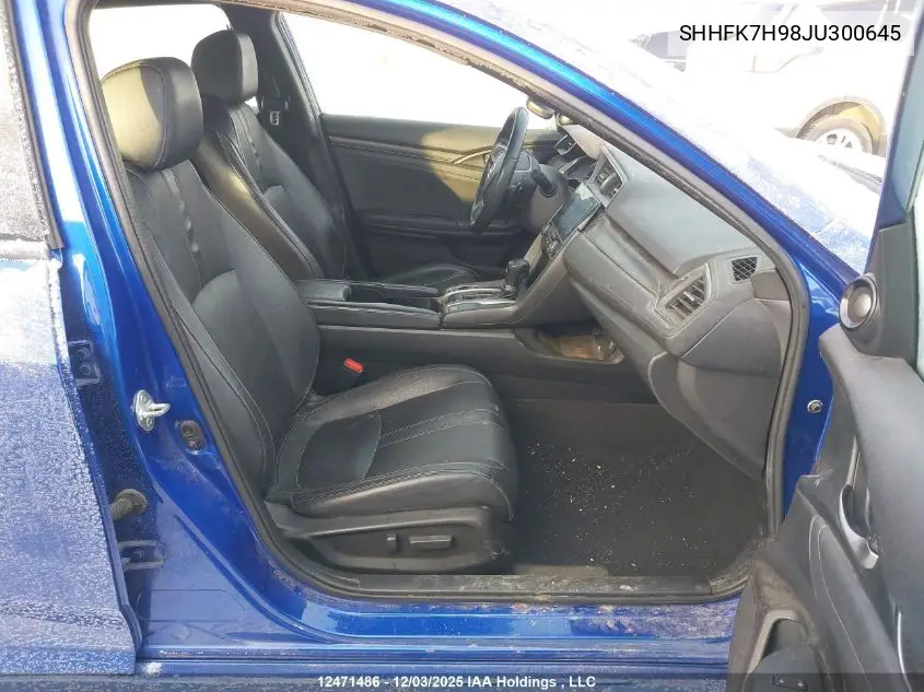 SHHFK7H98JU300645 2018 Honda Civic Sport Touring