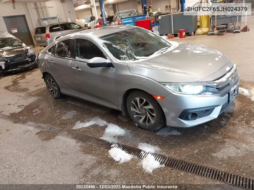 2HGFC2F65JH024379 2018 Honda Civic Se