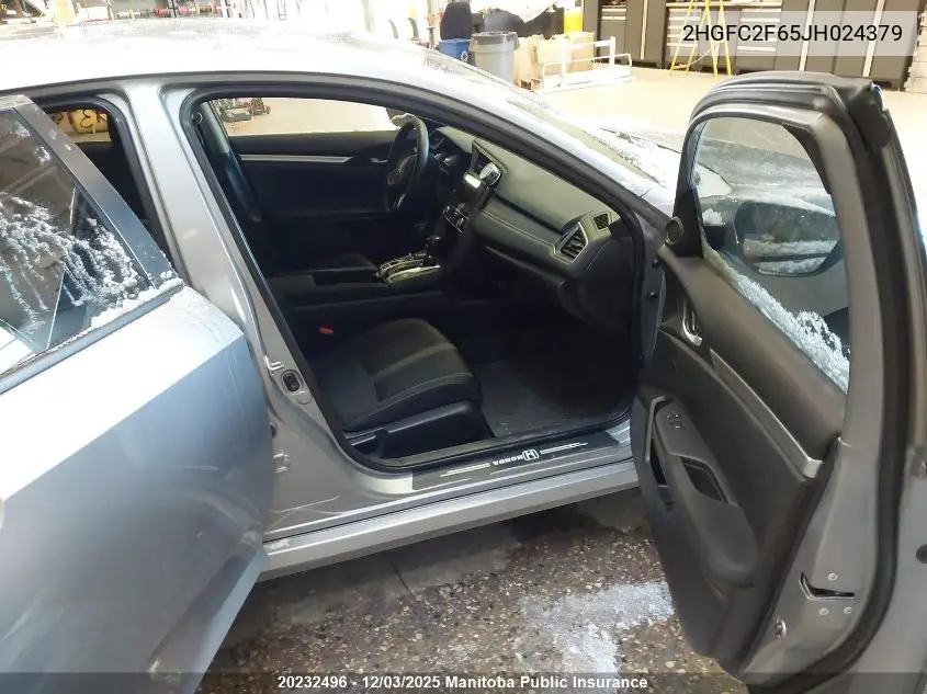 2HGFC2F65JH024379 2018 Honda Civic Se