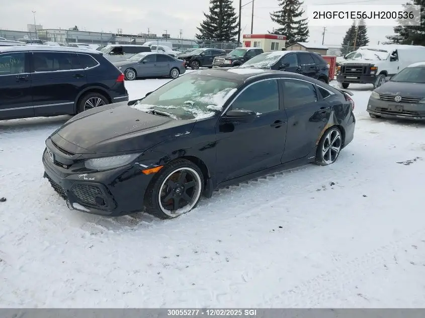 2HGFC1E56JH200536 2018 Honda Civic Si