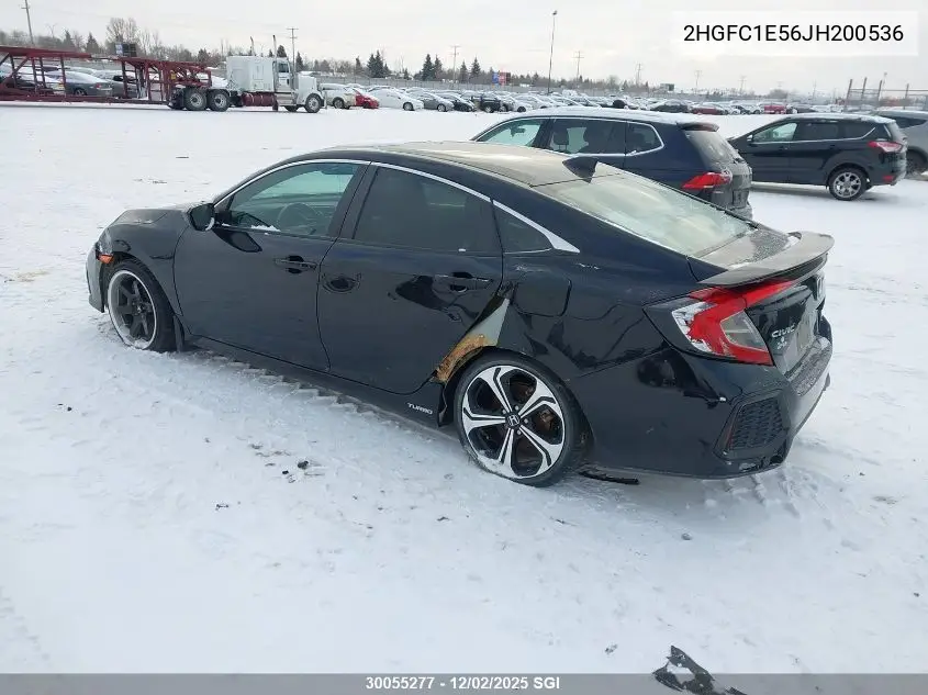 2HGFC1E56JH200536 2018 Honda Civic Si
