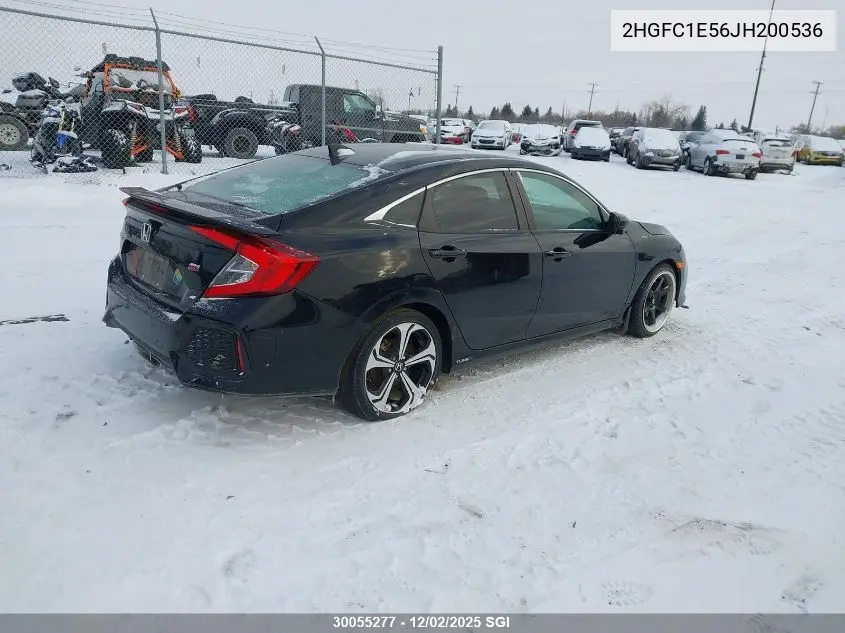 2HGFC1E56JH200536 2018 Honda Civic Si