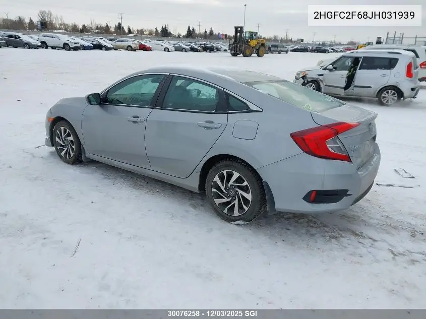 2HGFC2F68JH031939 2018 Honda Civic Lx