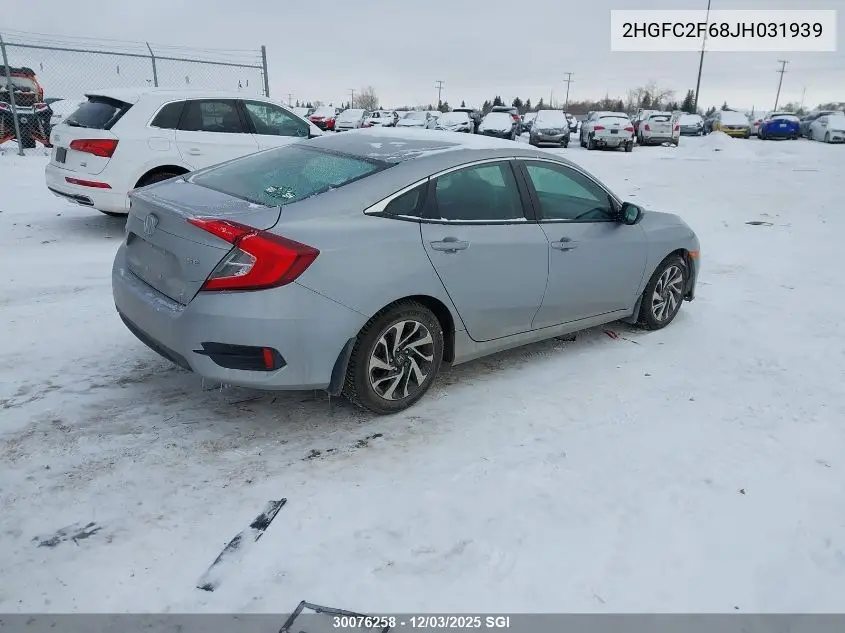 2HGFC2F68JH031939 2018 Honda Civic Lx