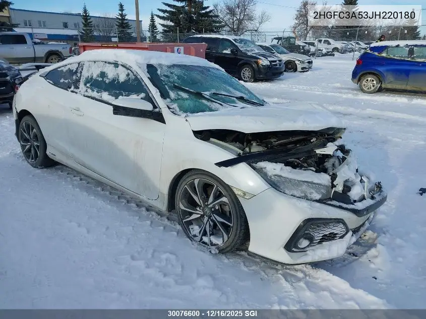 2HGFC3A53JH220180 2018 Honda Civic Si