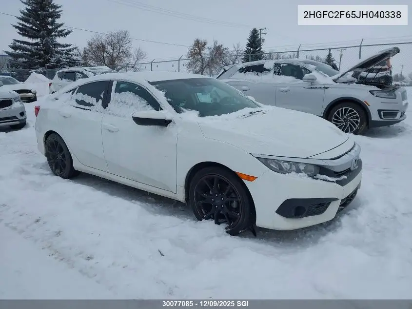 2HGFC2F65JH040338 2018 Honda Civic Sedan