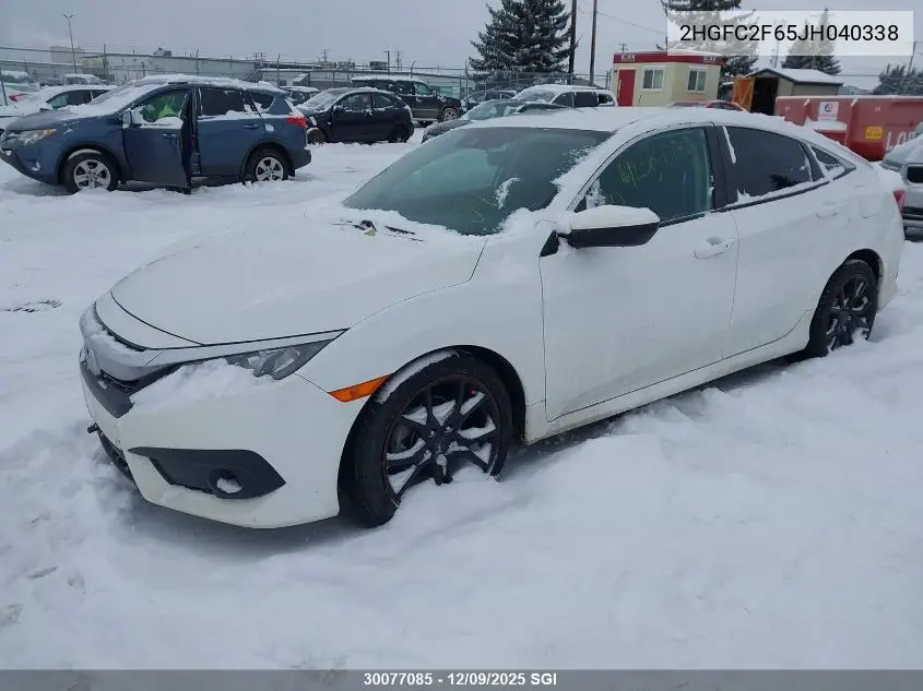 2HGFC2F65JH040338 2018 Honda Civic Sedan