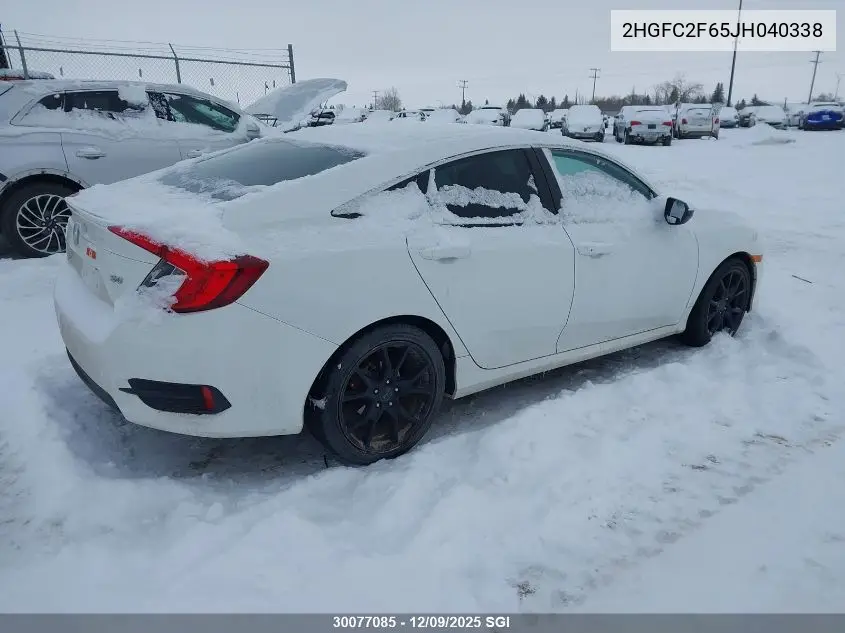 2HGFC2F65JH040338 2018 Honda Civic Sedan