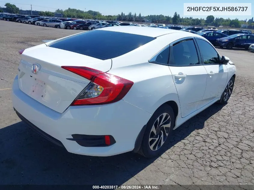 2HGFC2F5XJH586737 2018 Honda Civic Lx