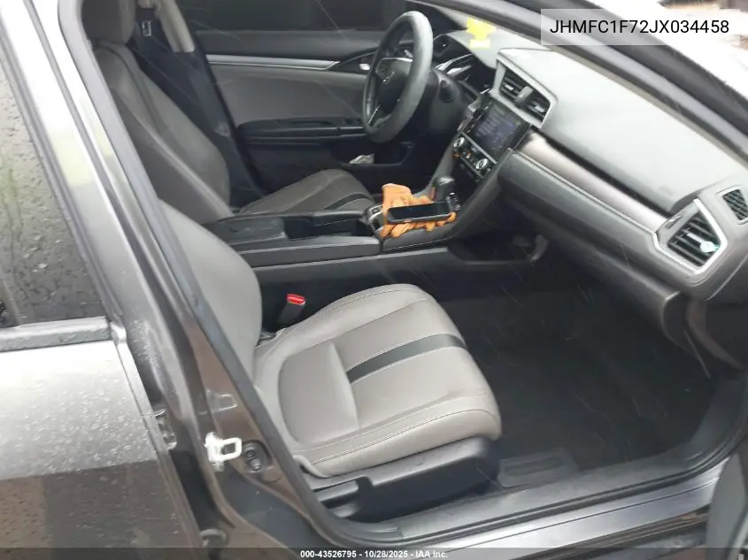 JHMFC1F72JX034458 2018 Honda Civic Ex-L
