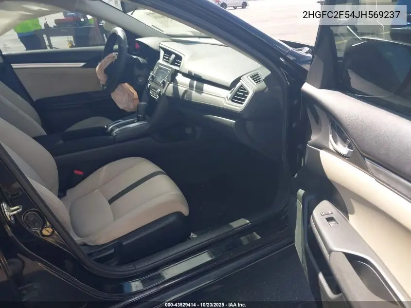 2HGFC2F54JH569237 2018 Honda Civic Lx