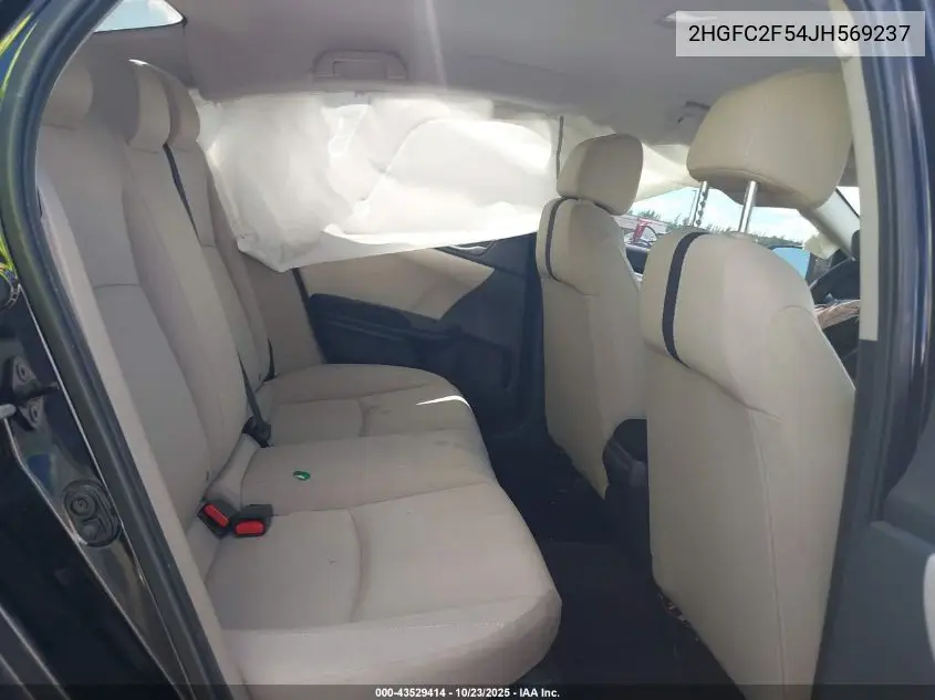 2HGFC2F54JH569237 2018 Honda Civic Lx