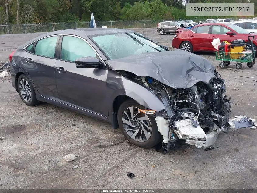 19XFC2F72JE014217 2018 Honda Civic Ex