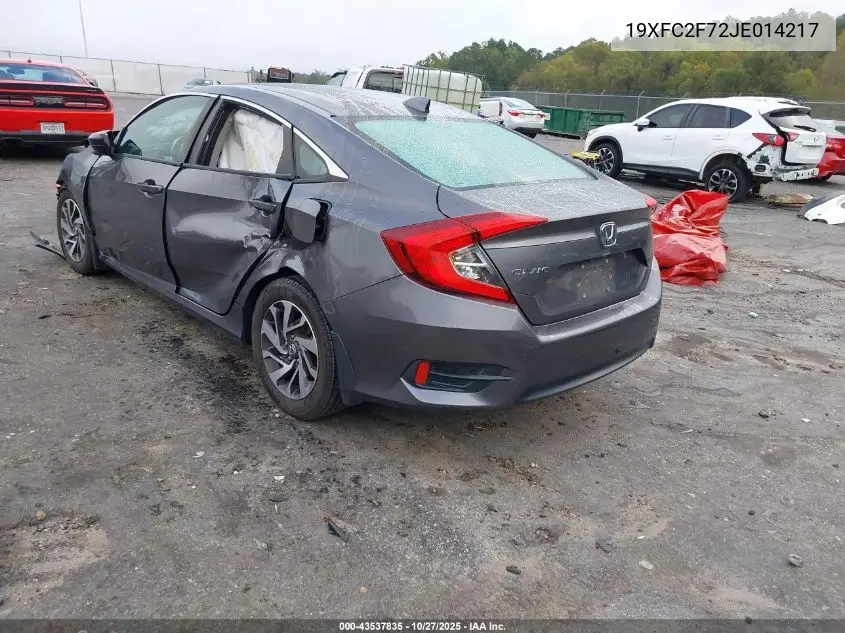 19XFC2F72JE014217 2018 Honda Civic Ex