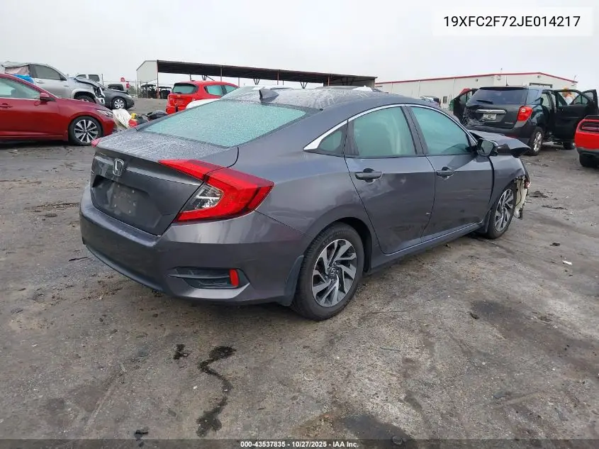 19XFC2F72JE014217 2018 Honda Civic Ex