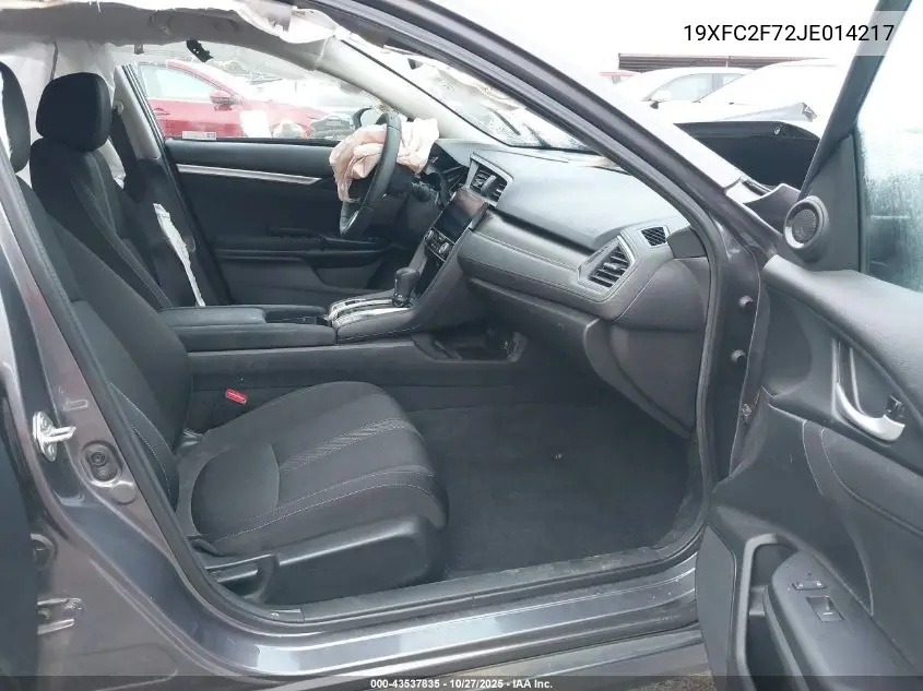 19XFC2F72JE014217 2018 Honda Civic Ex