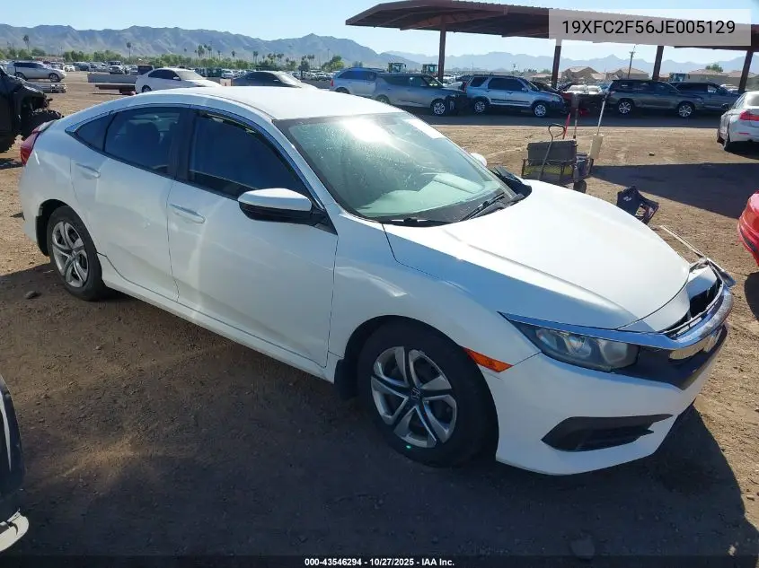 19XFC2F56JE005129 2018 Honda Civic Lx