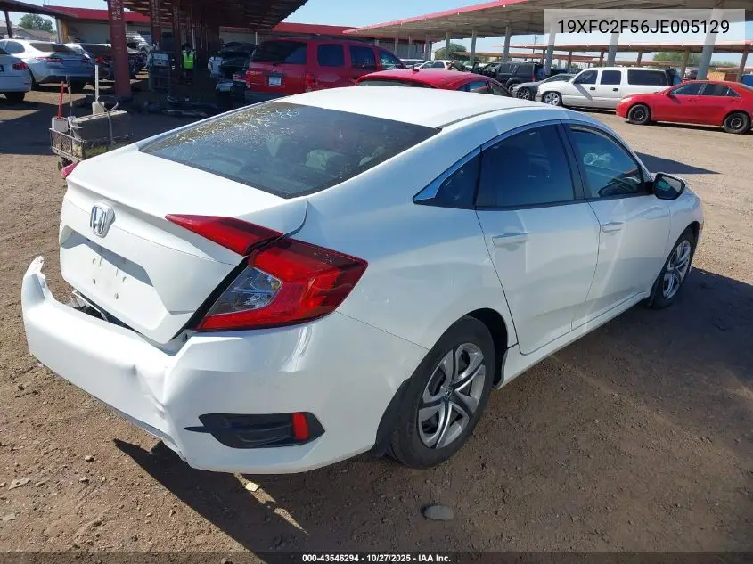 19XFC2F56JE005129 2018 Honda Civic Lx