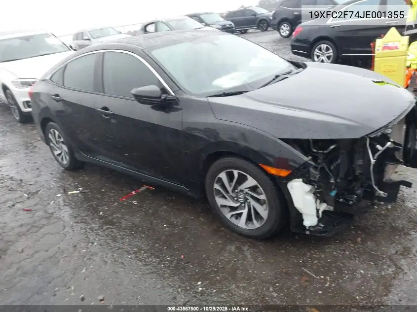 19XFC2F74JE001355 2018 Honda Civic Ex