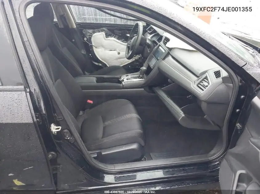 19XFC2F74JE001355 2018 Honda Civic Ex