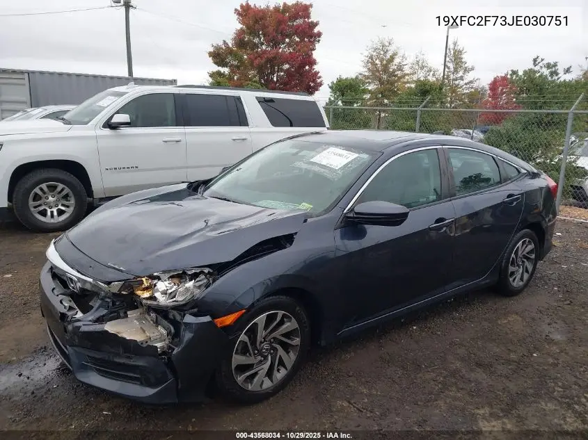 19XFC2F73JE030751 2018 Honda Civic Ex