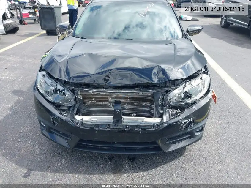 2HGFC1F34JH642115 2018 Honda Civic Ex-T