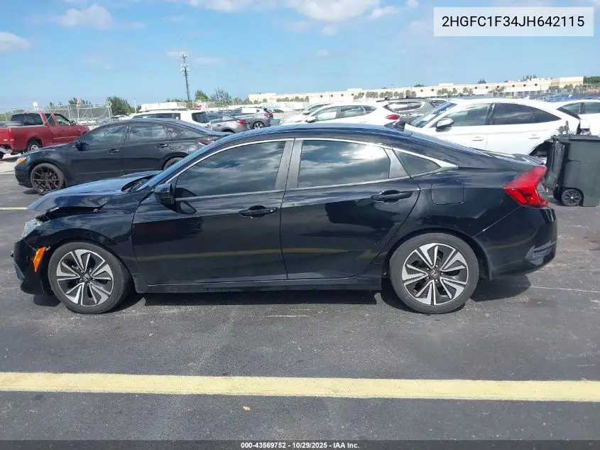 2HGFC1F34JH642115 2018 Honda Civic Ex-T