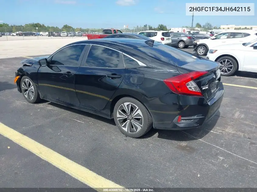 2HGFC1F34JH642115 2018 Honda Civic Ex-T
