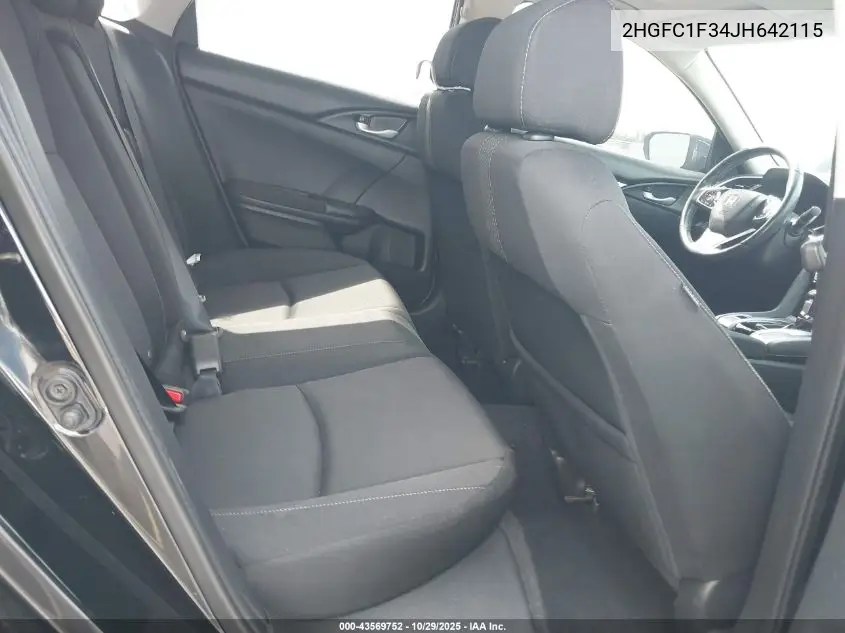 2HGFC1F34JH642115 2018 Honda Civic Ex-T