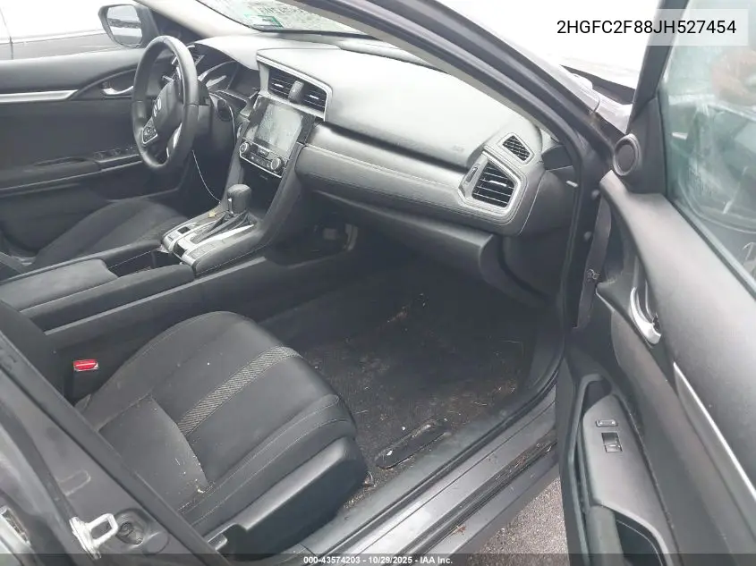 2HGFC2F88JH527454 2018 Honda Civic Ex