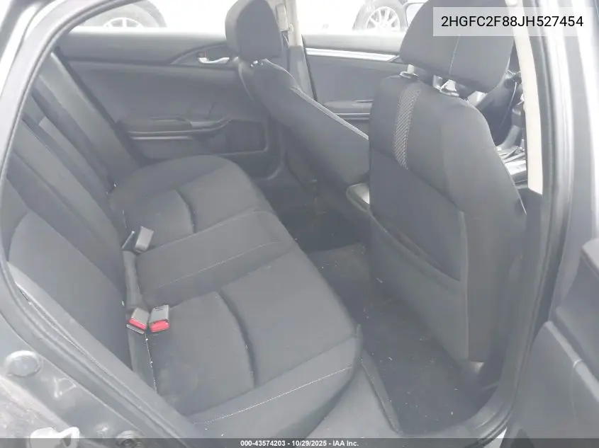 2HGFC2F88JH527454 2018 Honda Civic Ex