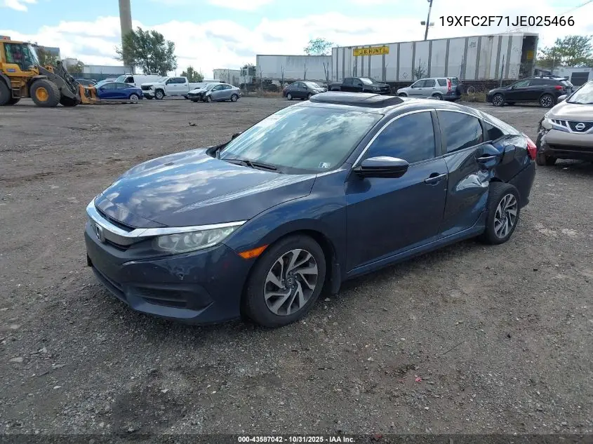 19XFC2F71JE025466 2018 Honda Civic Ex