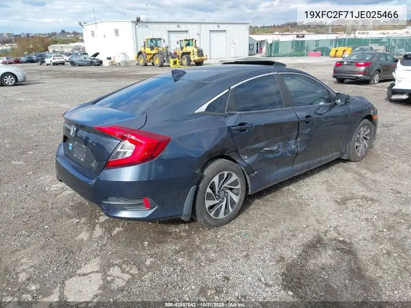 19XFC2F71JE025466 2018 Honda Civic Ex