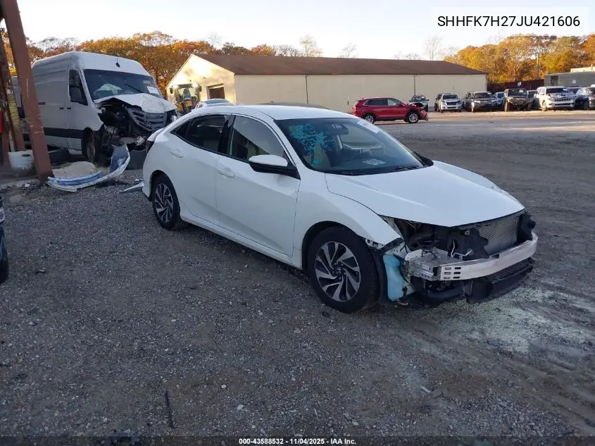 SHHFK7H27JU421606 2018 Honda Civic Lx