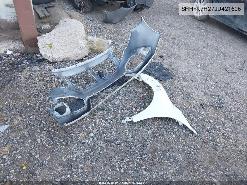 SHHFK7H27JU421606 2018 Honda Civic Lx
