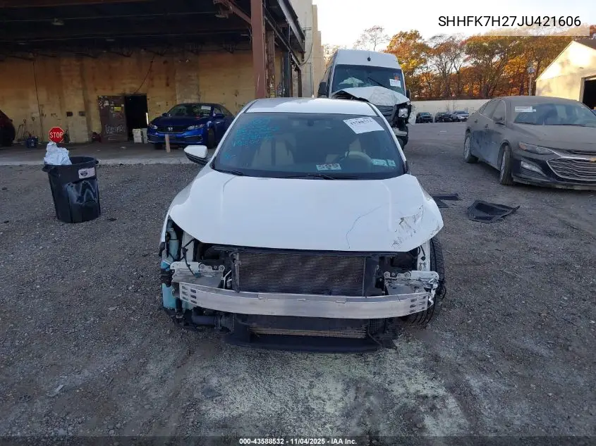 SHHFK7H27JU421606 2018 Honda Civic Lx