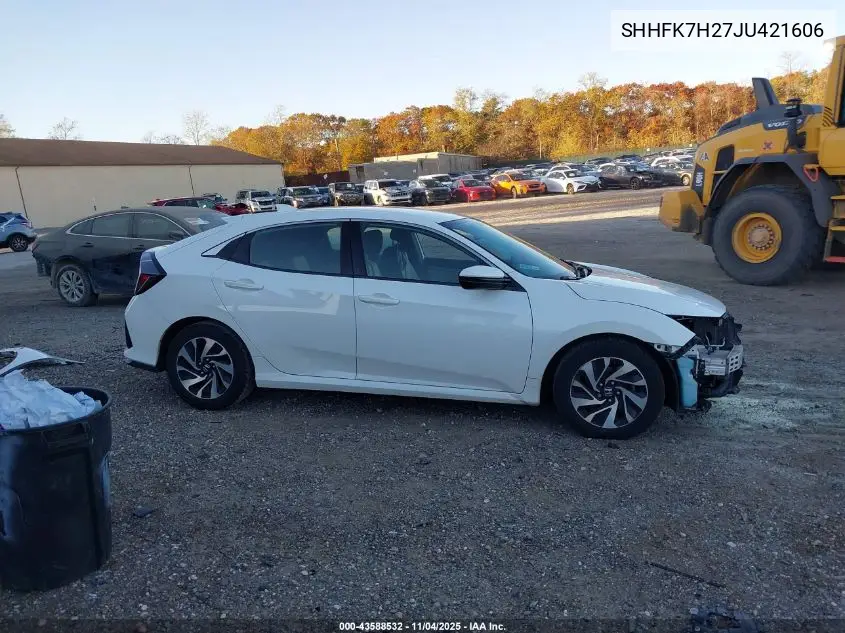 SHHFK7H27JU421606 2018 Honda Civic Lx