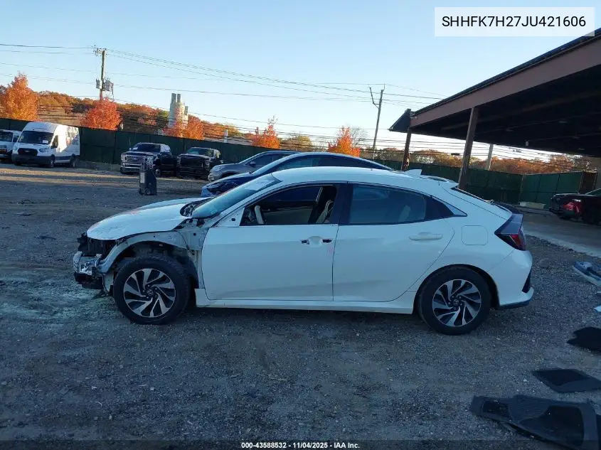 SHHFK7H27JU421606 2018 Honda Civic Lx