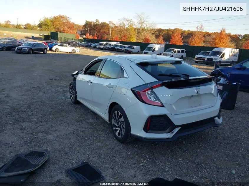 SHHFK7H27JU421606 2018 Honda Civic Lx