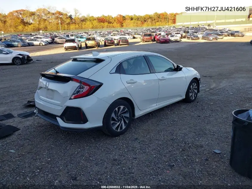 SHHFK7H27JU421606 2018 Honda Civic Lx
