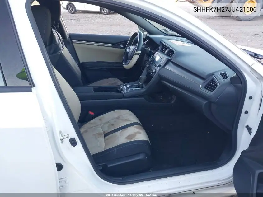 SHHFK7H27JU421606 2018 Honda Civic Lx