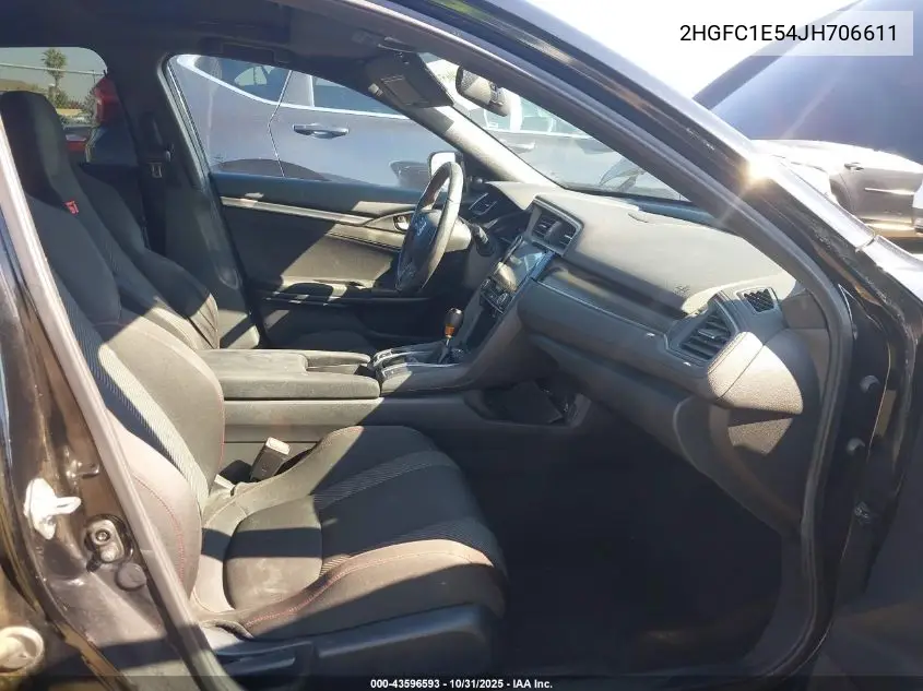 2HGFC1E54JH706611 2018 Honda Civic Si