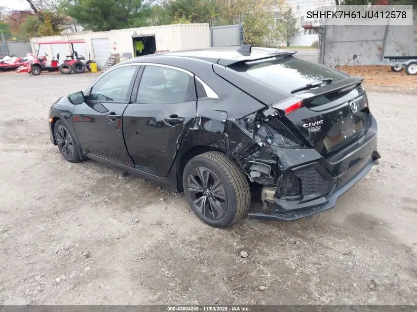 SHHFK7H61JU412578 2018 Honda Civic Ex