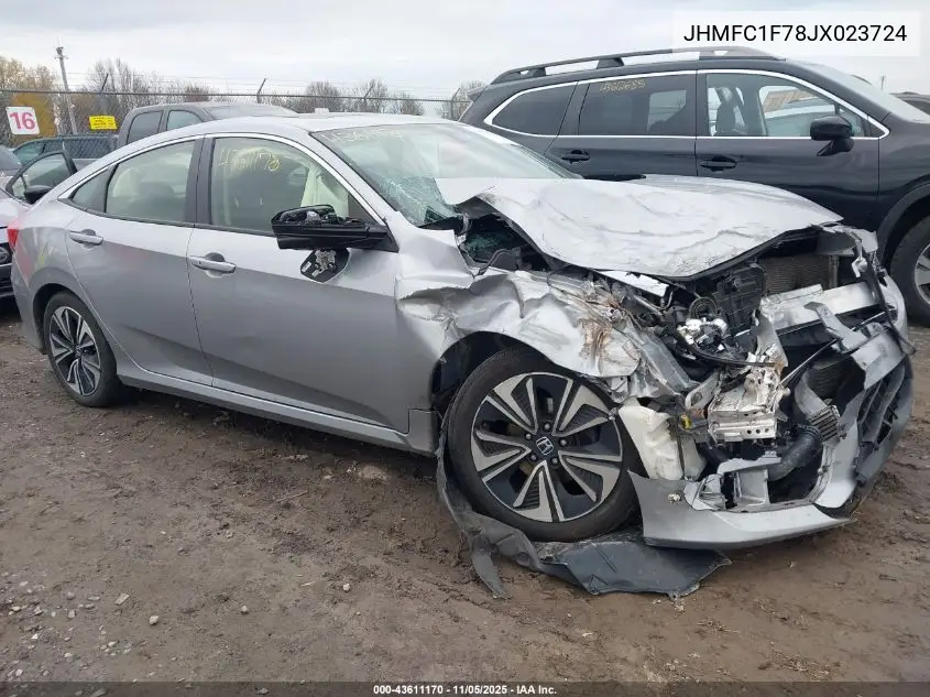 JHMFC1F78JX023724 2018 Honda Civic Ex-L