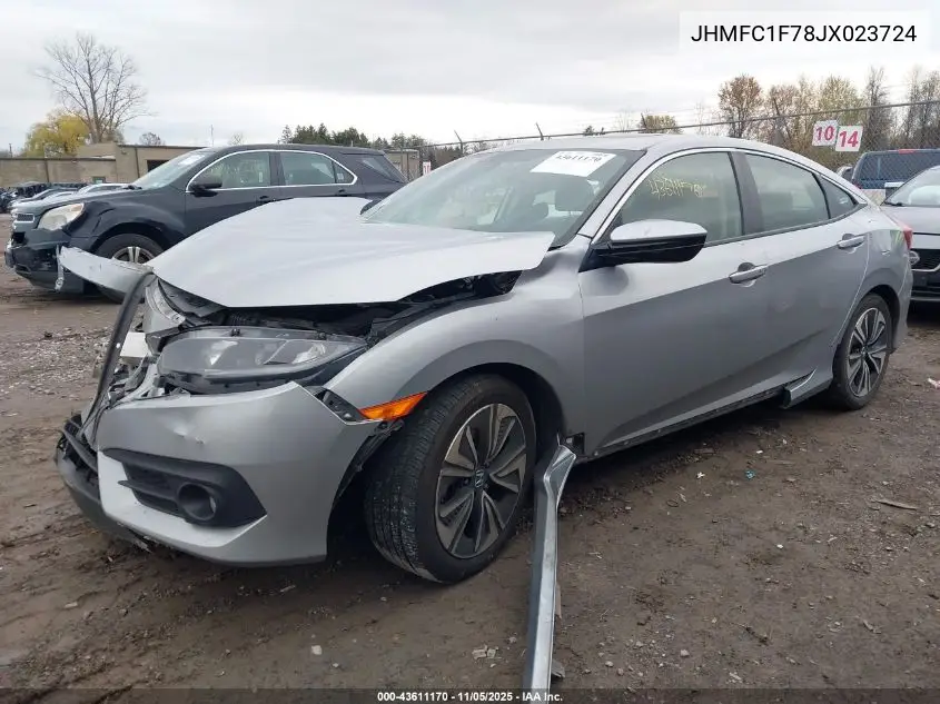 JHMFC1F78JX023724 2018 Honda Civic Ex-L