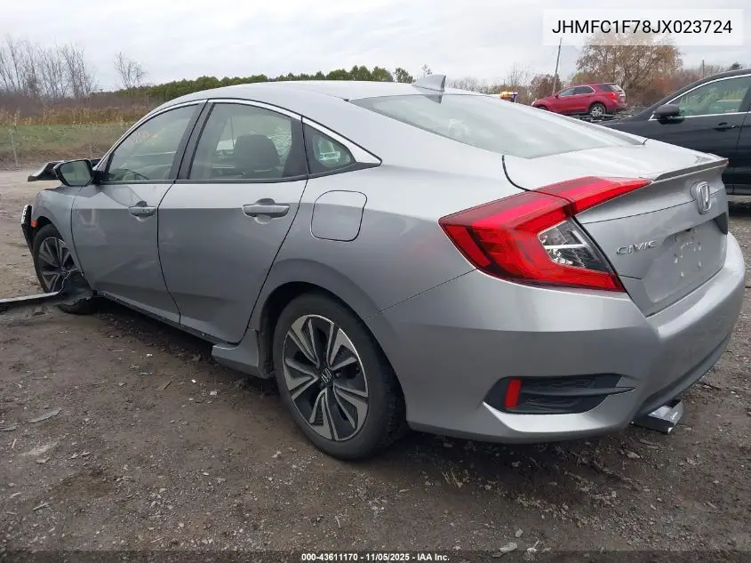 JHMFC1F78JX023724 2018 Honda Civic Ex-L