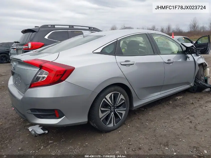JHMFC1F78JX023724 2018 Honda Civic Ex-L