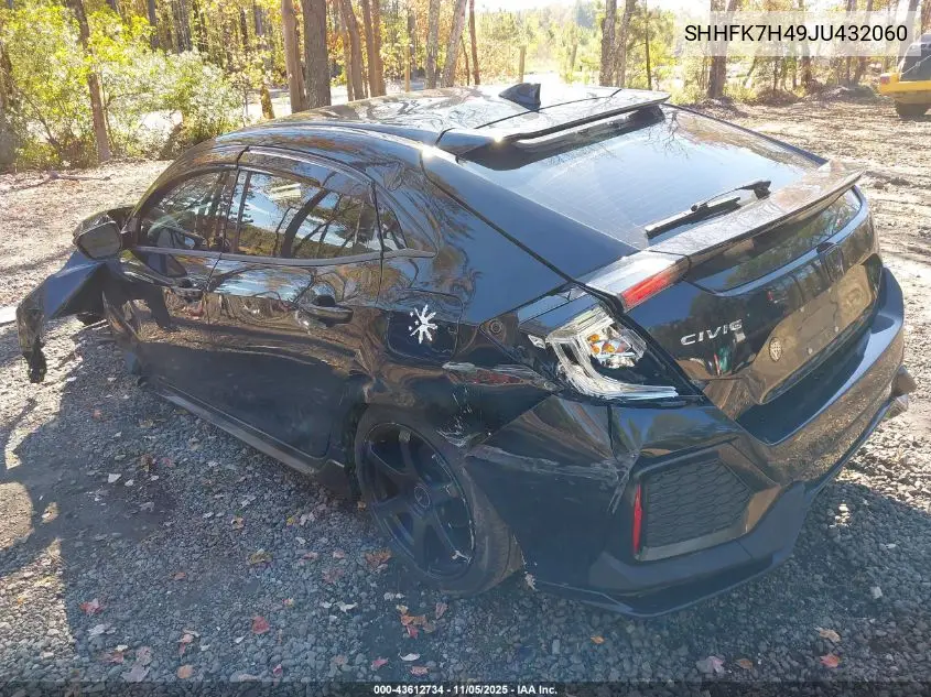 SHHFK7H49JU432060 2018 Honda Civic Sport