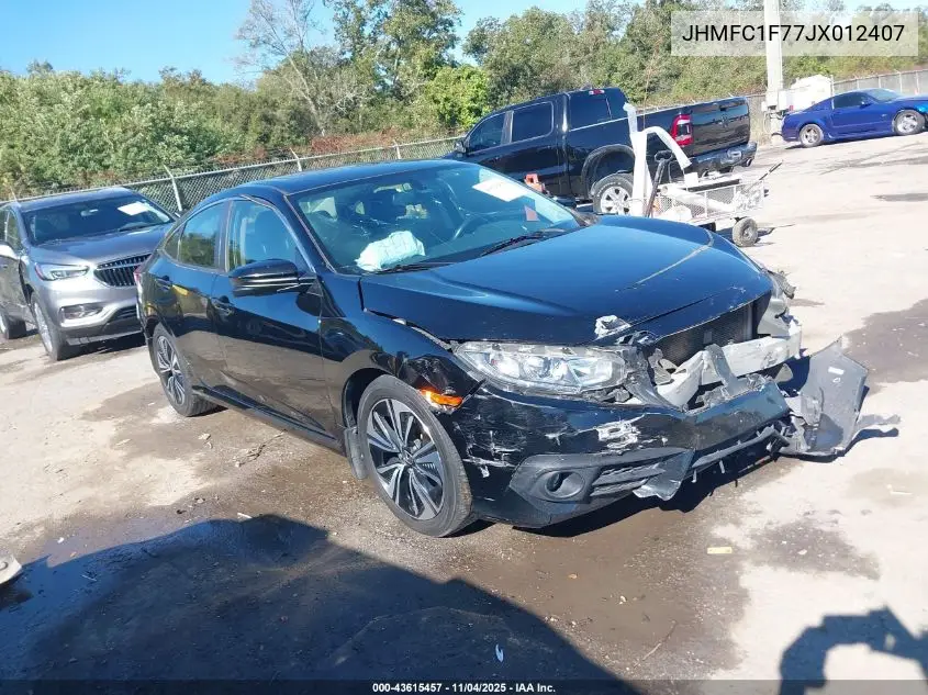 JHMFC1F77JX012407 2018 Honda Civic Ex-L
